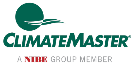 ClimateMaster Logo with A NIBE Group Member