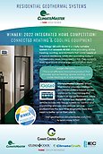 Poster: Residential Geothermal Systems, iGate 2 - WINNER! 2022 Integrated Home Competition!