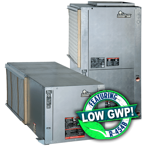 Low GWP Small Packaged Units: SR Horizontal and Vertical Series, galvanized, shown
