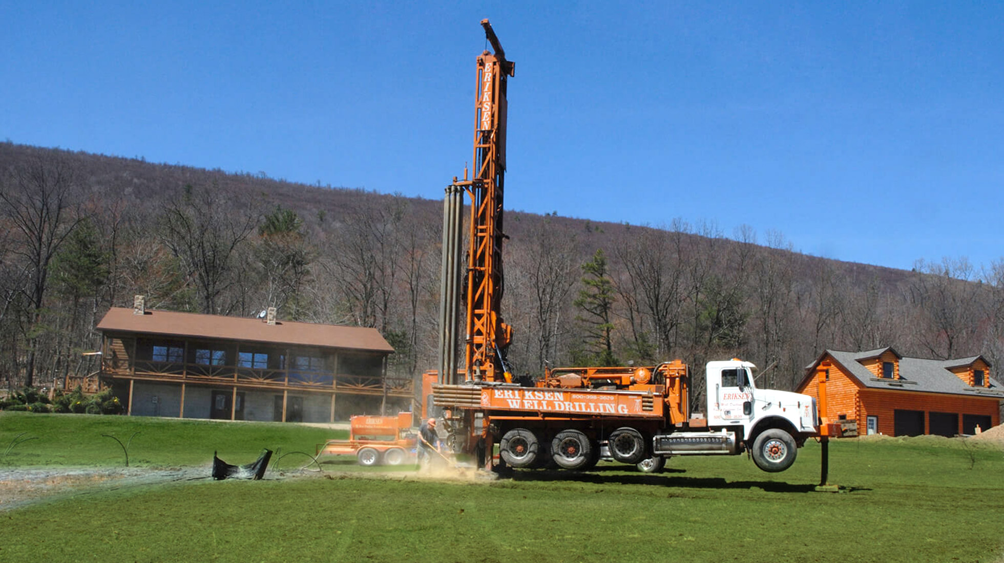 people drilling geothermal for a home
