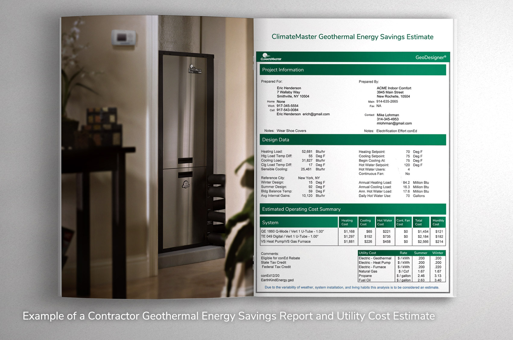 geothermal energy report and cost savings