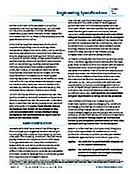 SD Engineering Specifications