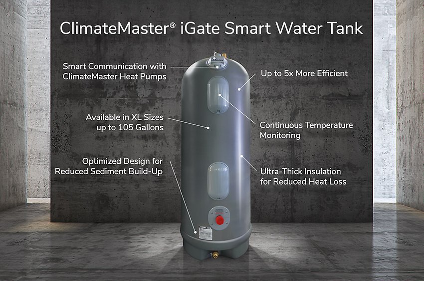 climatemaster igate smart water tank